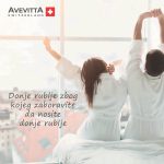 Sankom Avevitta menstrualne gaćice par u krevetu